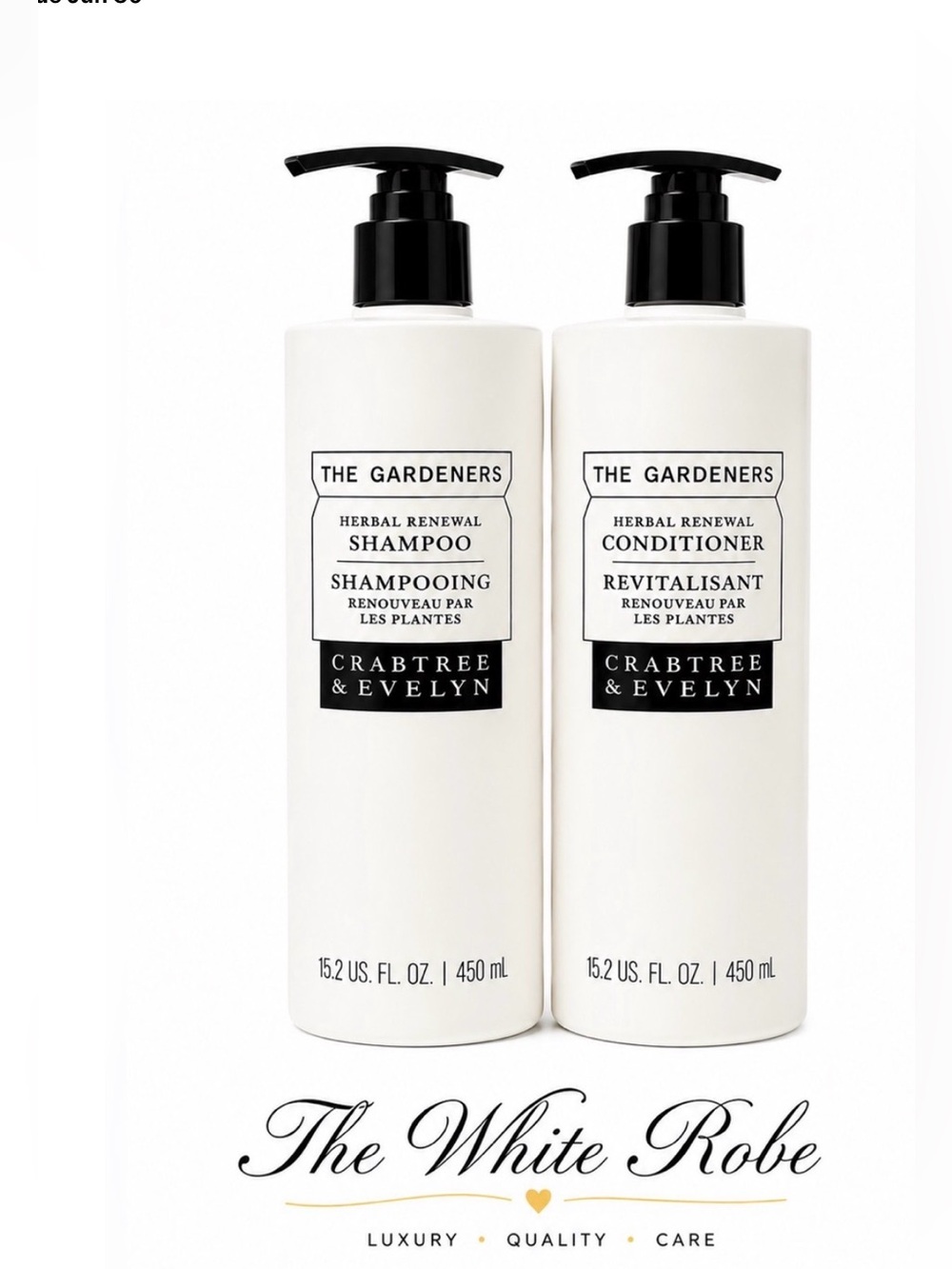 SHAMPOO & CONDITIONER THE GARDENERS HERBAL CRABTREE & EVELYN